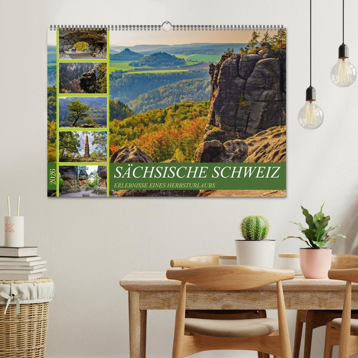 Sächsische Schweiz - Erlebnisse eines Herbsturlaubs (CALVENDO Wandkalender 2026)