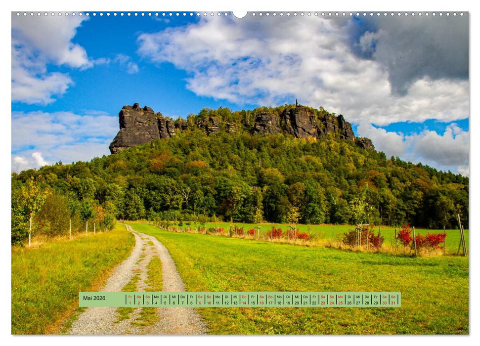 Sächsische Schweiz - Erlebnisse eines Herbsturlaubs (CALVENDO Wandkalender 2026)