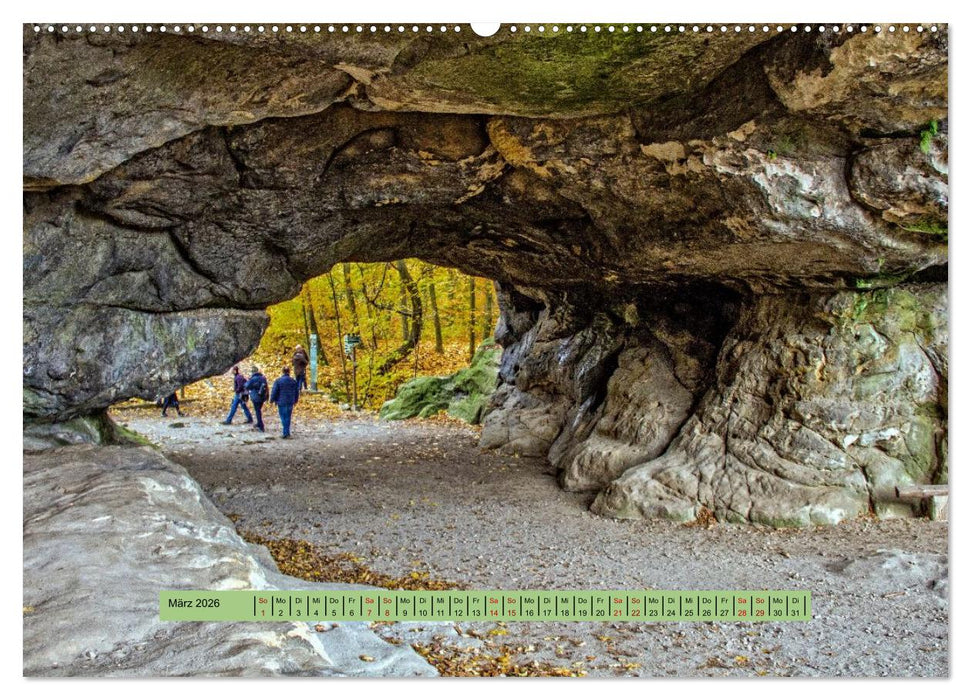 Sächsische Schweiz - Erlebnisse eines Herbsturlaubs (CALVENDO Premium Wandkalender 2026)