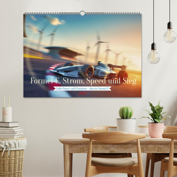 Formel E, Strom, Speed und Sieg (CALVENDO Wandkalender 2026)