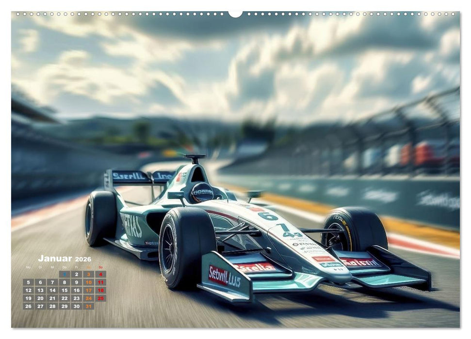 Formel E, Strom, Speed und Sieg (CALVENDO Wandkalender 2026)