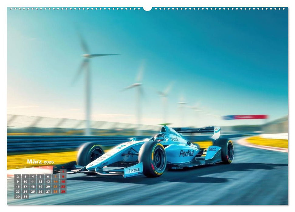 Formel E, Strom, Speed und Sieg (CALVENDO Wandkalender 2026)