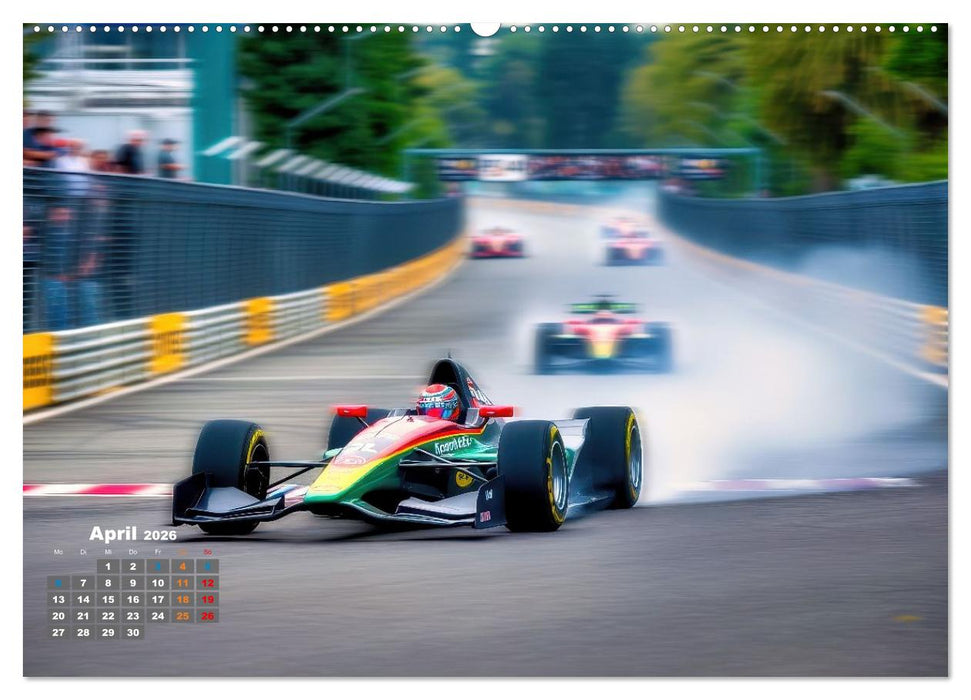 Formel E, Strom, Speed und Sieg (CALVENDO Premium Wandkalender 2026)