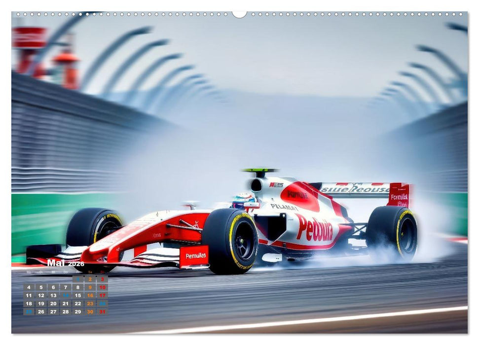 Formel E, Strom, Speed und Sieg (CALVENDO Premium Wandkalender 2026)