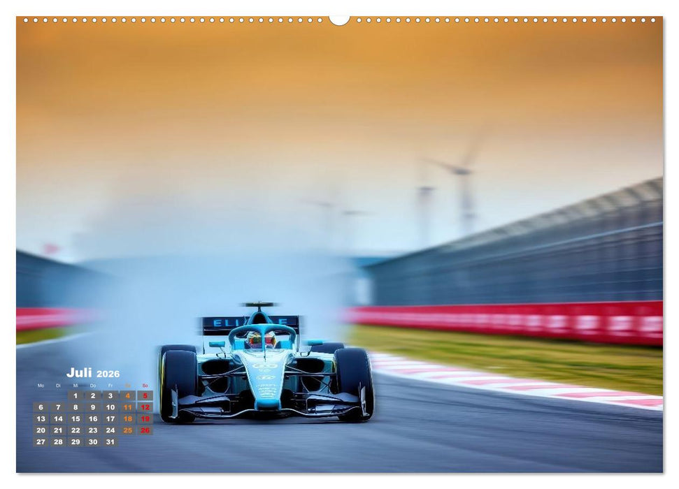 Formel E, Strom, Speed und Sieg (CALVENDO Premium Wandkalender 2026)