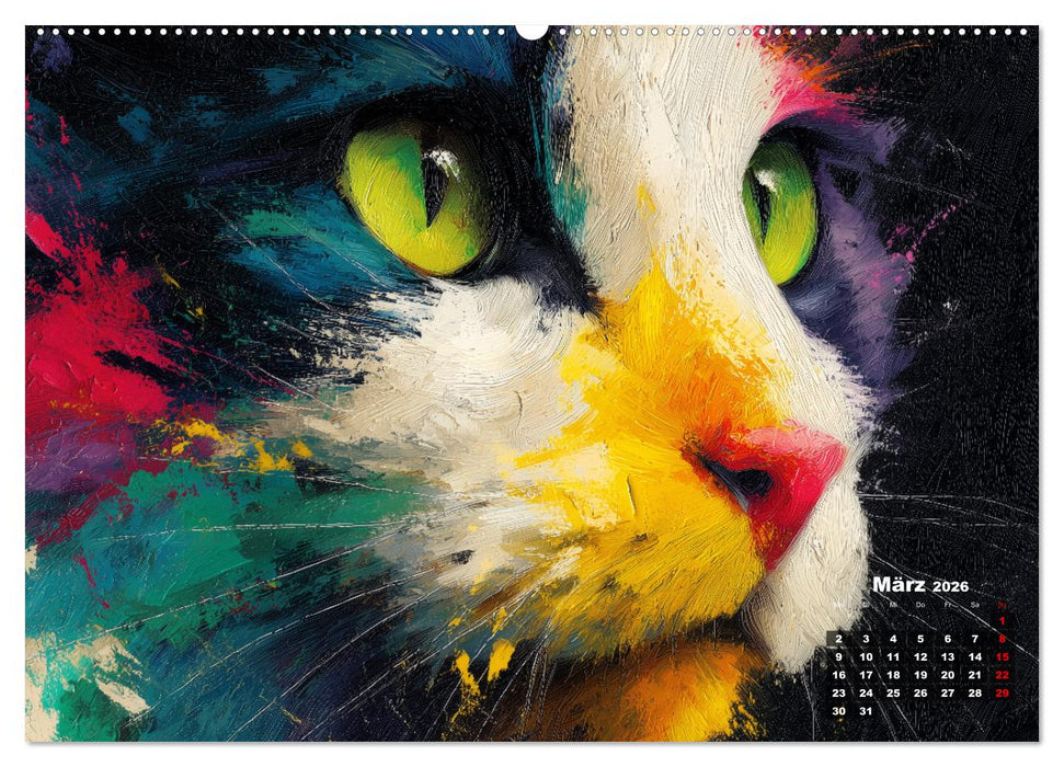 Tiere im Porträt - Aquarell Tierkalender für die ganze Familie (CALVENDO Wandkalender 2026)