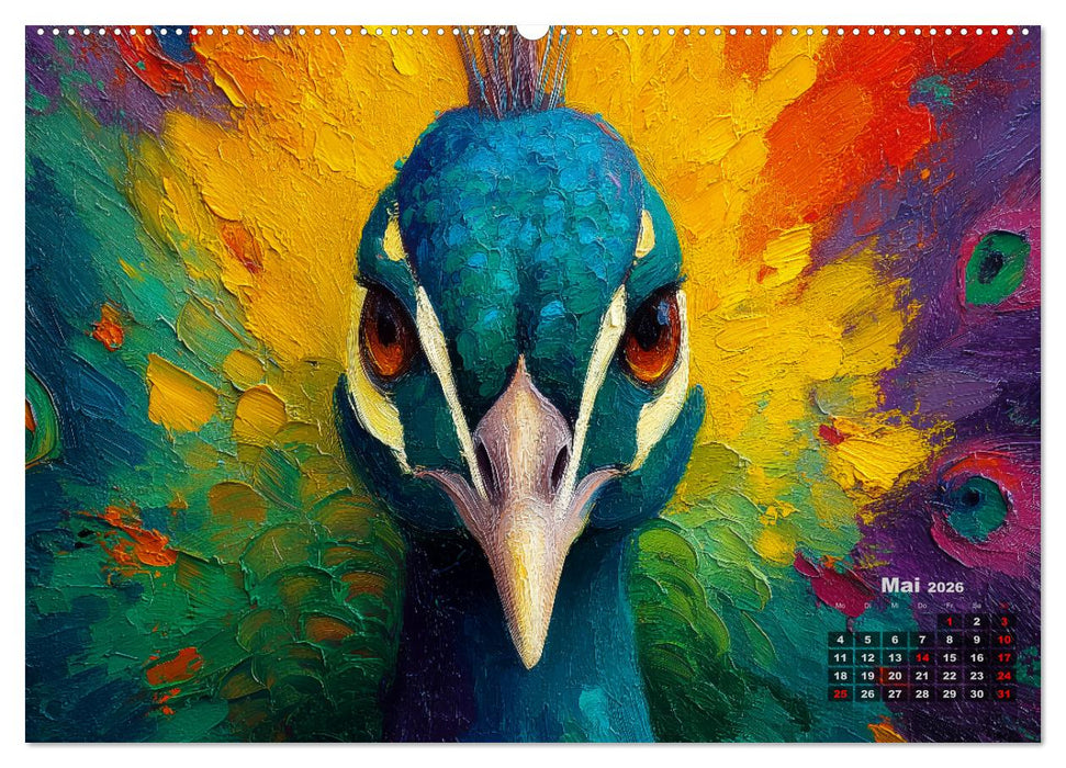 Tiere im Porträt - Aquarell Tierkalender für die ganze Familie (CALVENDO Wandkalender 2026)