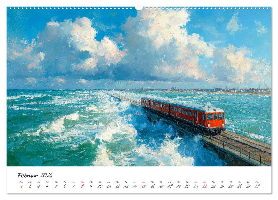 Sylt - Acrylmalerei von der Nordsee-Insel (CALVENDO Premium Wandkalender 2026)