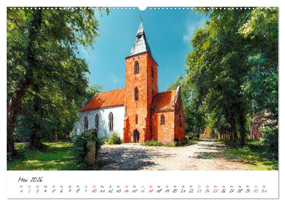 Sylt - Acrylmalerei von der Nordsee-Insel (CALVENDO Premium Wandkalender 2026)