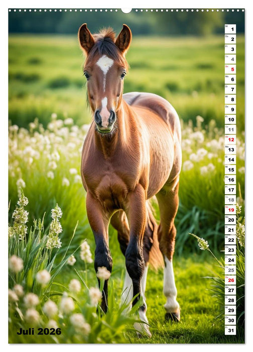 Pferdekalender - Wunderschöne Pferde in Natur und Portraits (CALVENDO Premium Wandkalender 2026)