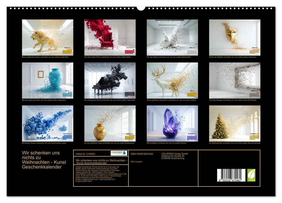 Wir schenken uns nichts zu Weihnachten - Kunst Geschenkkalender (CALVENDO Premium Wandkalender 2026)