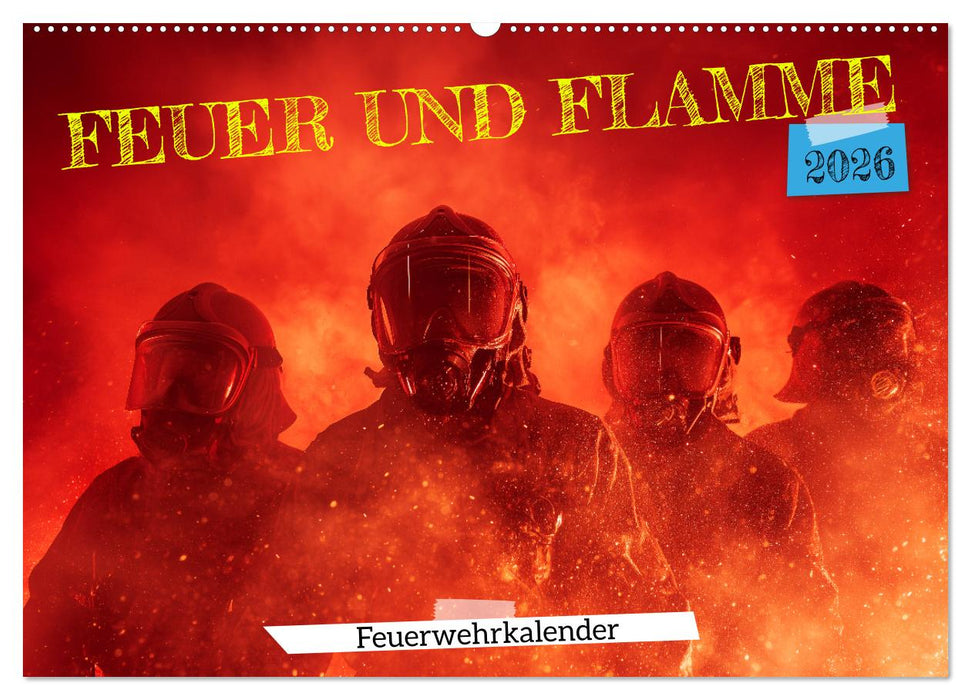 Feuer und Flamme - Feuerwehrkalender (CALVENDO Wandkalender 2026)