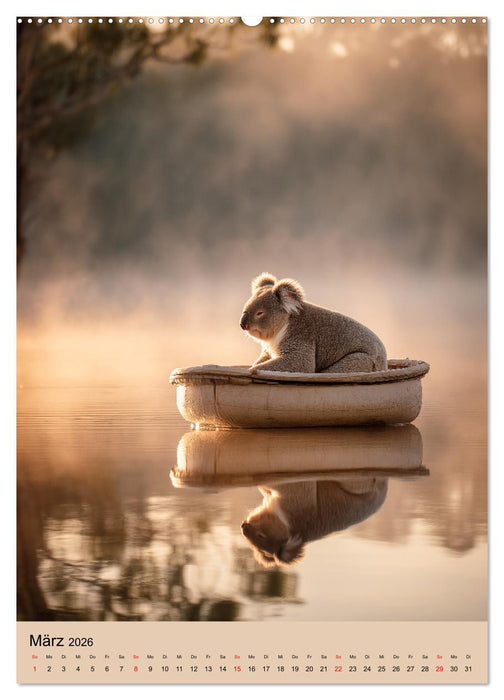 Workaholic - Mach mal Pause und chill wie ein Koala (CALVENDO Wandkalender 2026)