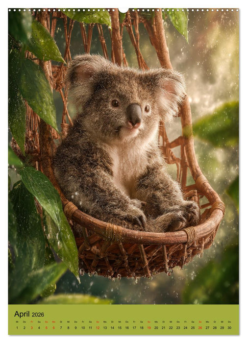 Workaholic - Mach mal Pause und chill wie ein Koala (CALVENDO Wandkalender 2026)