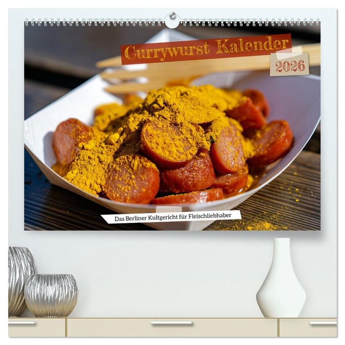 Currywurst Kalender - Das Berliner Kultgericht für Fleischliebhaber (CALVENDO Premium Wandkalender 2026)