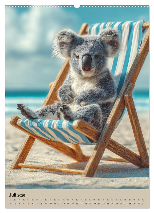 Workaholic - Mach mal Pause und chill wie ein Koala (CALVENDO Premium Wandkalender 2026)
