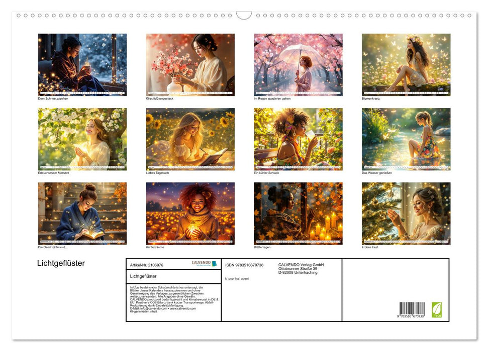 Lichtgeflüster (CALVENDO Wandkalender 2026)