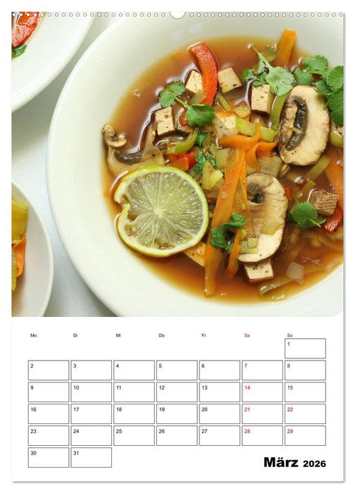 Gemüse-Vielfalt im Suppentopf (CALVENDO Wandkalender 2026)