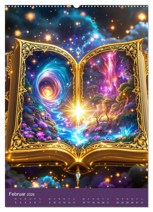 Schattenbibliothek Eldoria (CALVENDO Wandkalender 2026)