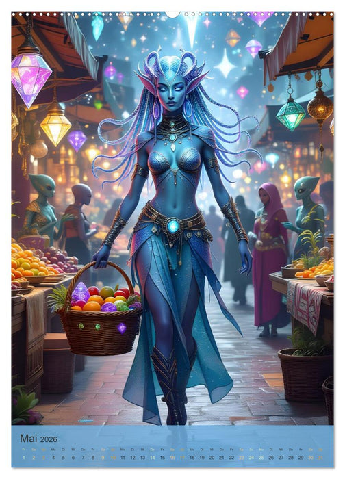 Kosmische Sirenen vom Planeten Zythera (CALVENDO Wandkalender 2026)