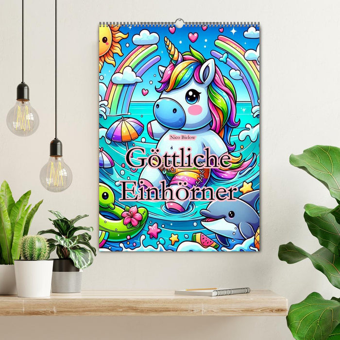 Göttliche Einhörner (CALVENDO Wandkalender 2026)