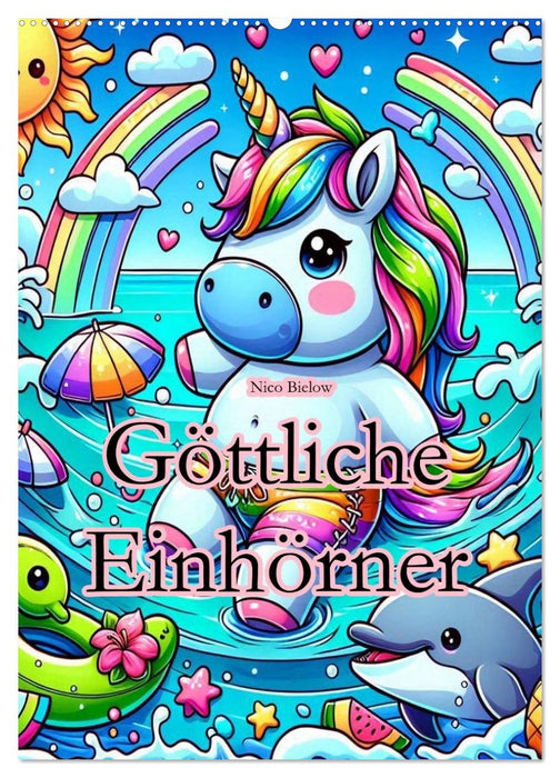 Göttliche Einhörner (CALVENDO Wandkalender 2026)