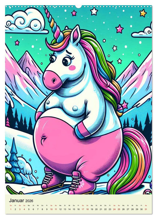 Göttliche Einhörner (CALVENDO Wandkalender 2026)