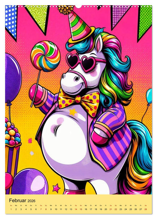 Göttliche Einhörner (CALVENDO Wandkalender 2026)