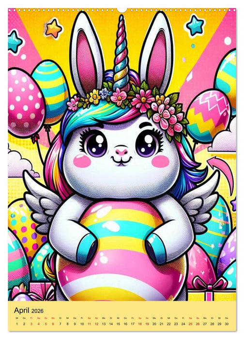 Göttliche Einhörner (CALVENDO Wandkalender 2026)