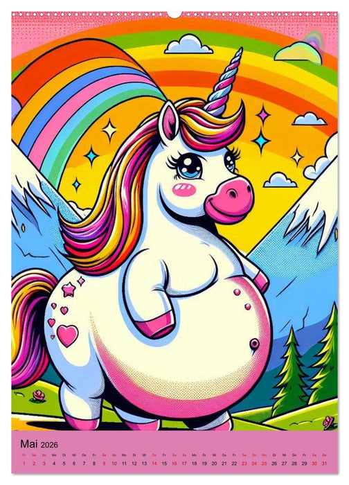 Göttliche Einhörner (CALVENDO Wandkalender 2026)