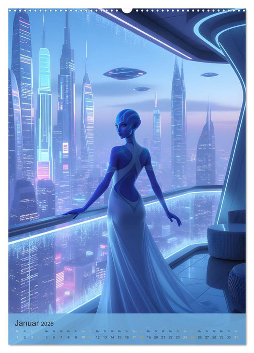 Kosmische Sirenen vom Planeten Zythera (CALVENDO Premium Wandkalender 2026)