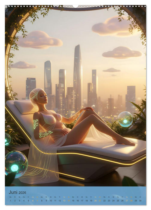 Kosmische Sirenen vom Planeten Zythera (CALVENDO Premium Wandkalender 2026)