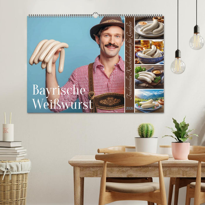 Bayrische Weißwurst - Traditioneller Küchenkalender für Genießer (CALVENDO Wandkalender 2026)