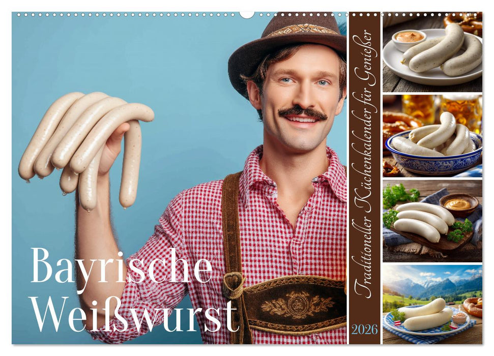 Bayrische Weißwurst - Traditioneller Küchenkalender für Genießer (CALVENDO Wandkalender 2026)