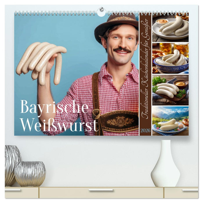 Bayrische Weißwurst - Traditioneller Küchenkalender für Genießer (CALVENDO Premium Wandkalender 2026)