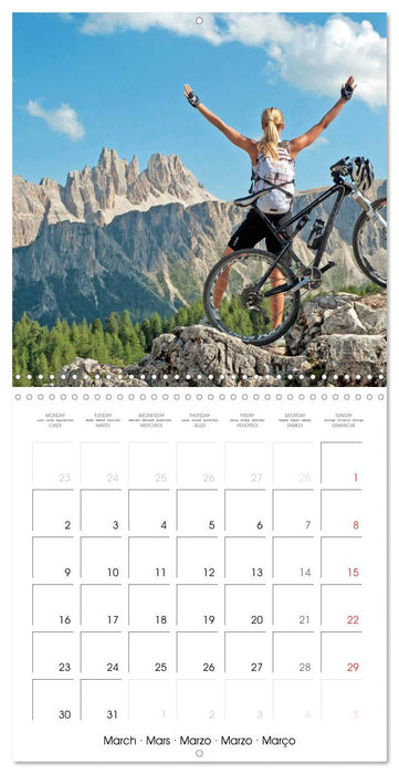 Mountain biking: Up hill and down dale (CALVENDO Monthly Calendar 2026)