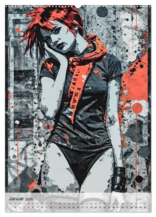 Plakatporträts, vielschichtige Darstellung (CALVENDO Wandkalender 2026)