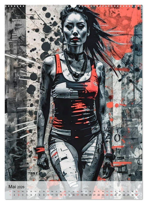 Plakatporträts, vielschichtige Darstellung (CALVENDO Wandkalender 2026)