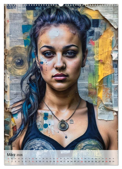 Plakatporträts, vielschichtige Darstellung (CALVENDO Premium Wandkalender 2026)