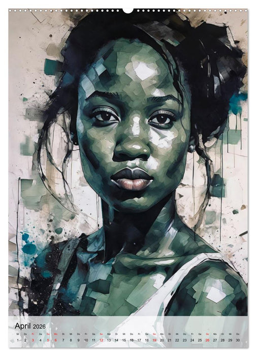 Plakatporträts, vielschichtige Darstellung (CALVENDO Premium Wandkalender 2026)