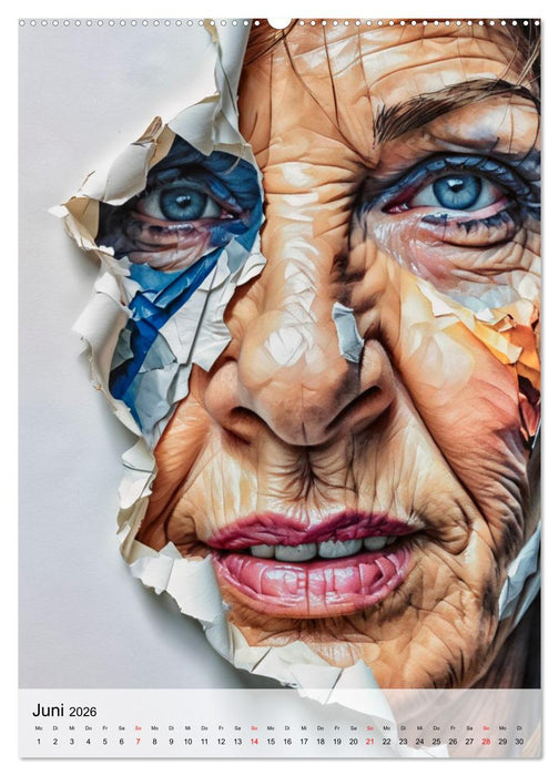 Plakatporträts, vielschichtige Darstellung (CALVENDO Premium Wandkalender 2026)