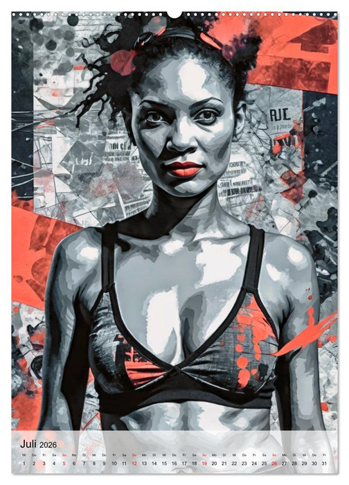 Plakatporträts, vielschichtige Darstellung (CALVENDO Premium Wandkalender 2026)