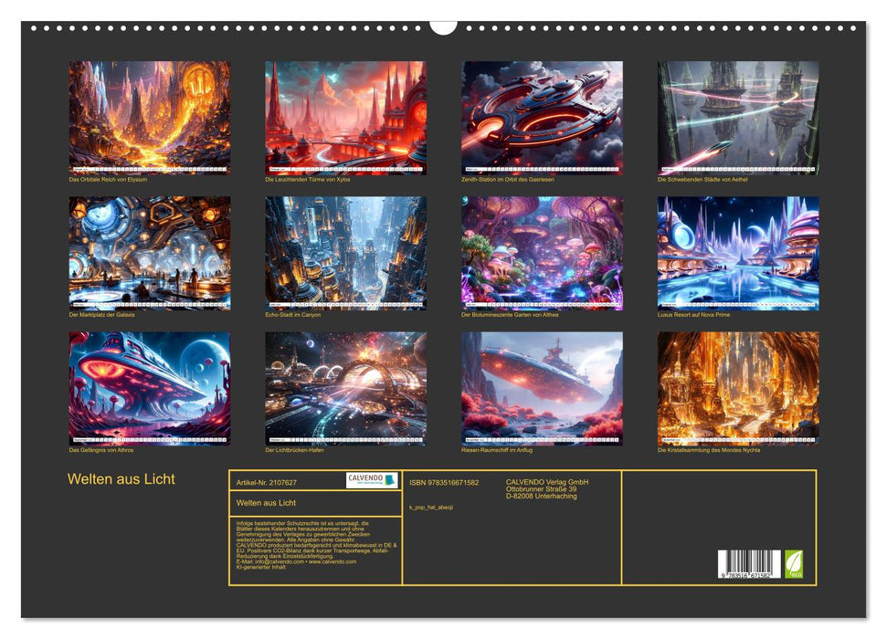Welten aus Licht (CALVENDO Wandkalender 2026)
