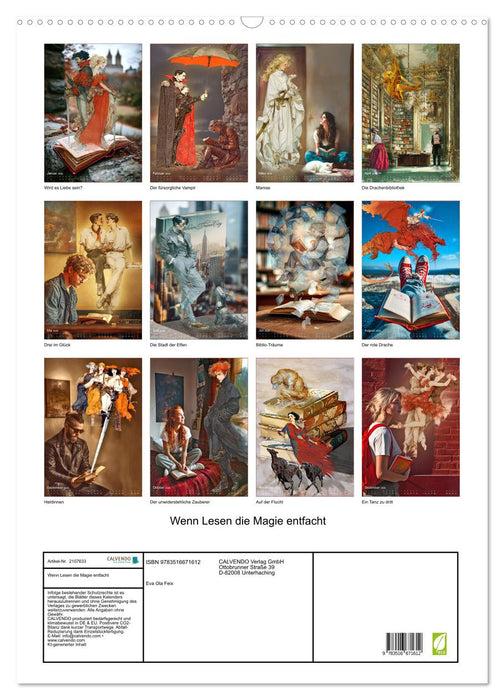 Wenn Lesen die Magie entfacht (CALVENDO Wandkalender 2026)