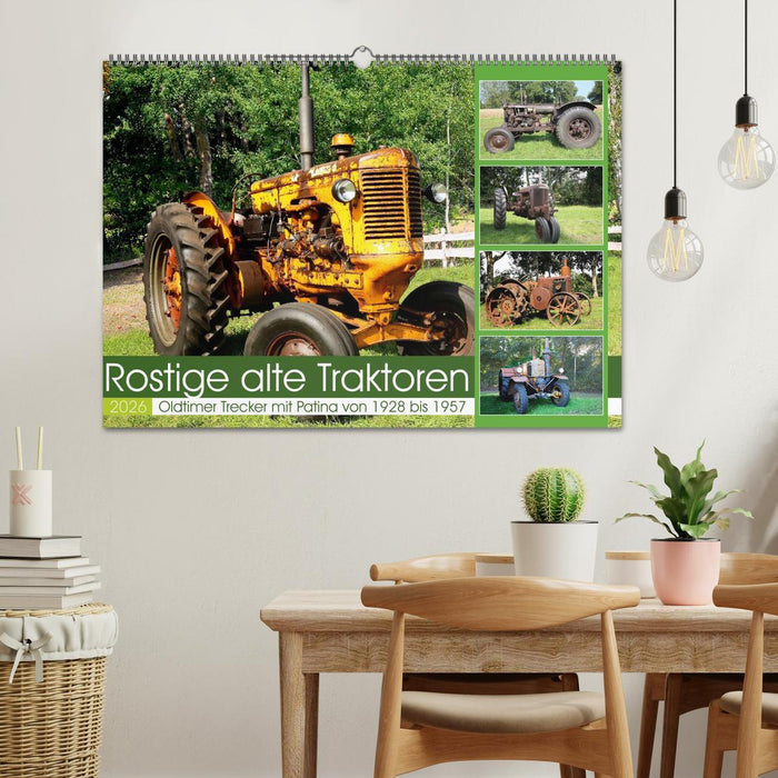 Rostige alte Traktoren (CALVENDO Wandkalender 2026)
