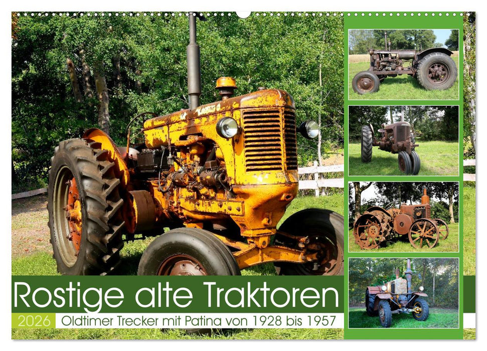 Rostige alte Traktoren (CALVENDO Wandkalender 2026)