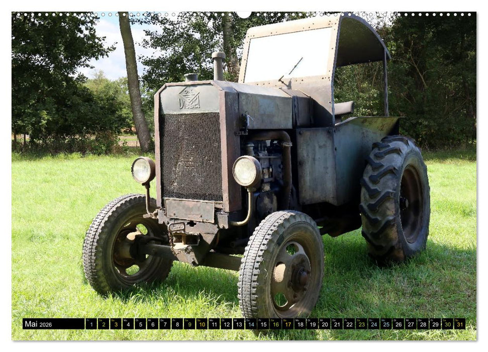 Rostige alte Traktoren (CALVENDO Wandkalender 2026)