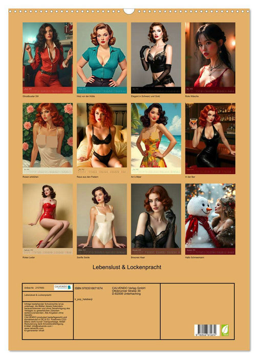 Lebenslust & Lockenpracht (CALVENDO Wandkalender 2026)