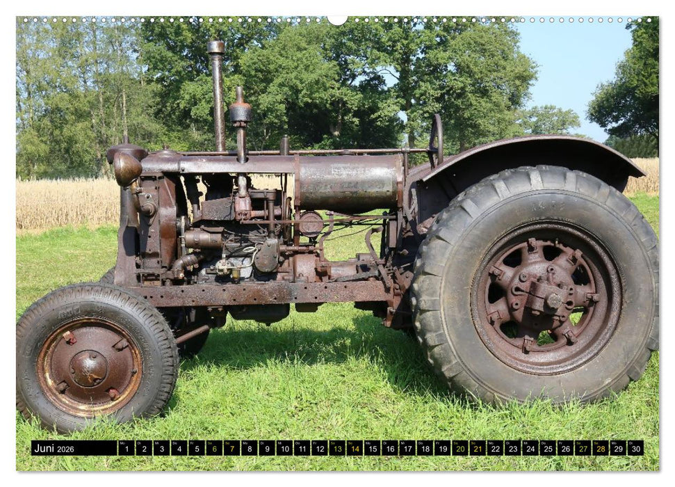 Rostige alte Traktoren (CALVENDO Premium Wandkalender 2026)