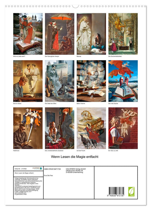 Wenn Lesen die Magie entfacht (CALVENDO Premium Wandkalender 2026)